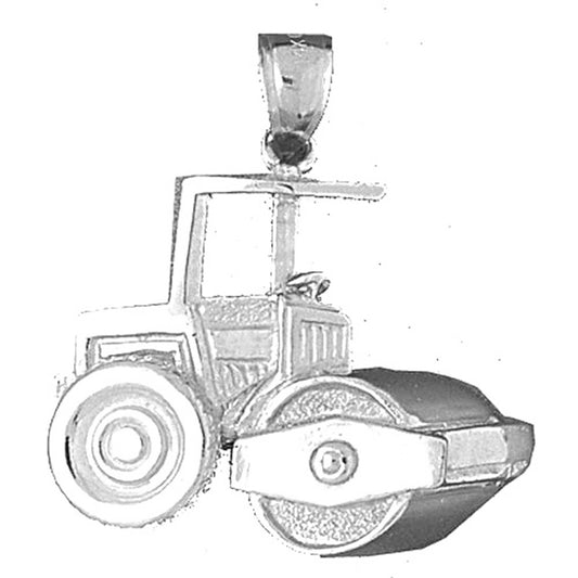 Sterling Silver Steam Roller Pendant