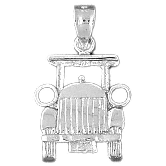 Sterling Silver Buggy Car Pendant