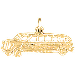 Yellow Gold-plated Silver Limo Pendant