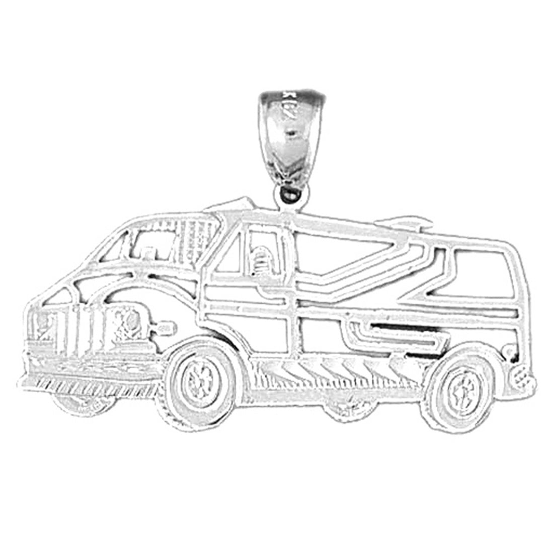 Sterling Silver Van Pendant