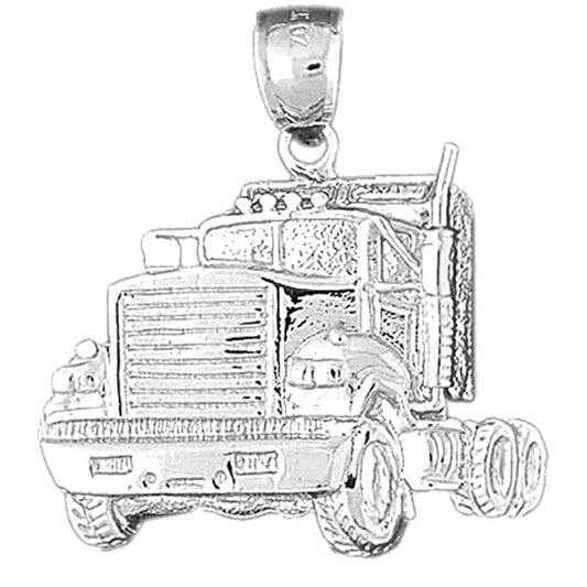 Sterling Silver Truck Pendant