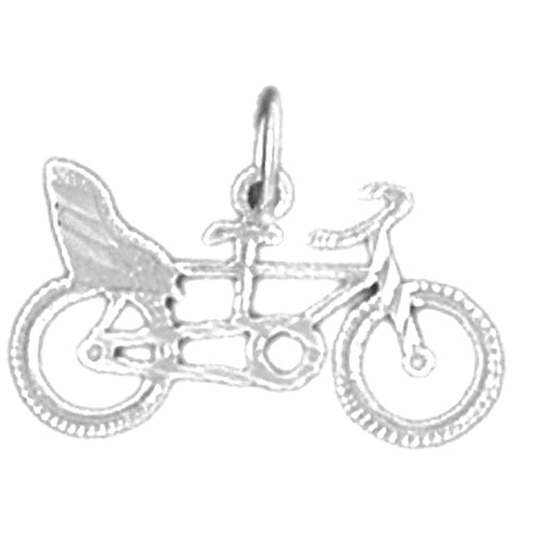 Sterling Silver Bicycle Pendant