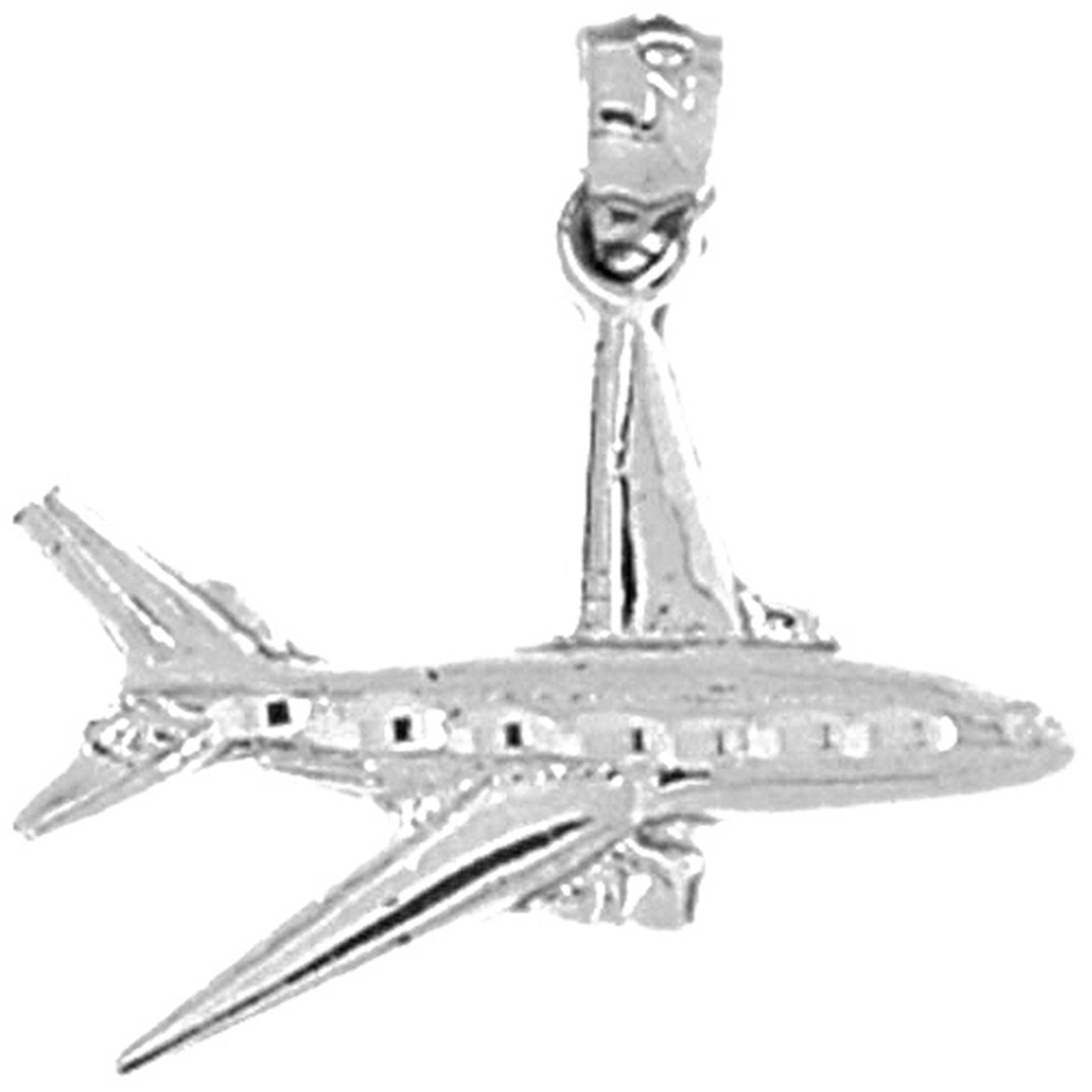 Sterling Silver Airplane Pendants