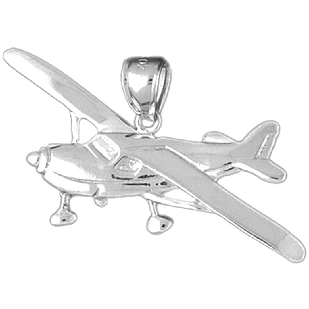 Sterling Silver Airplane Pendants
