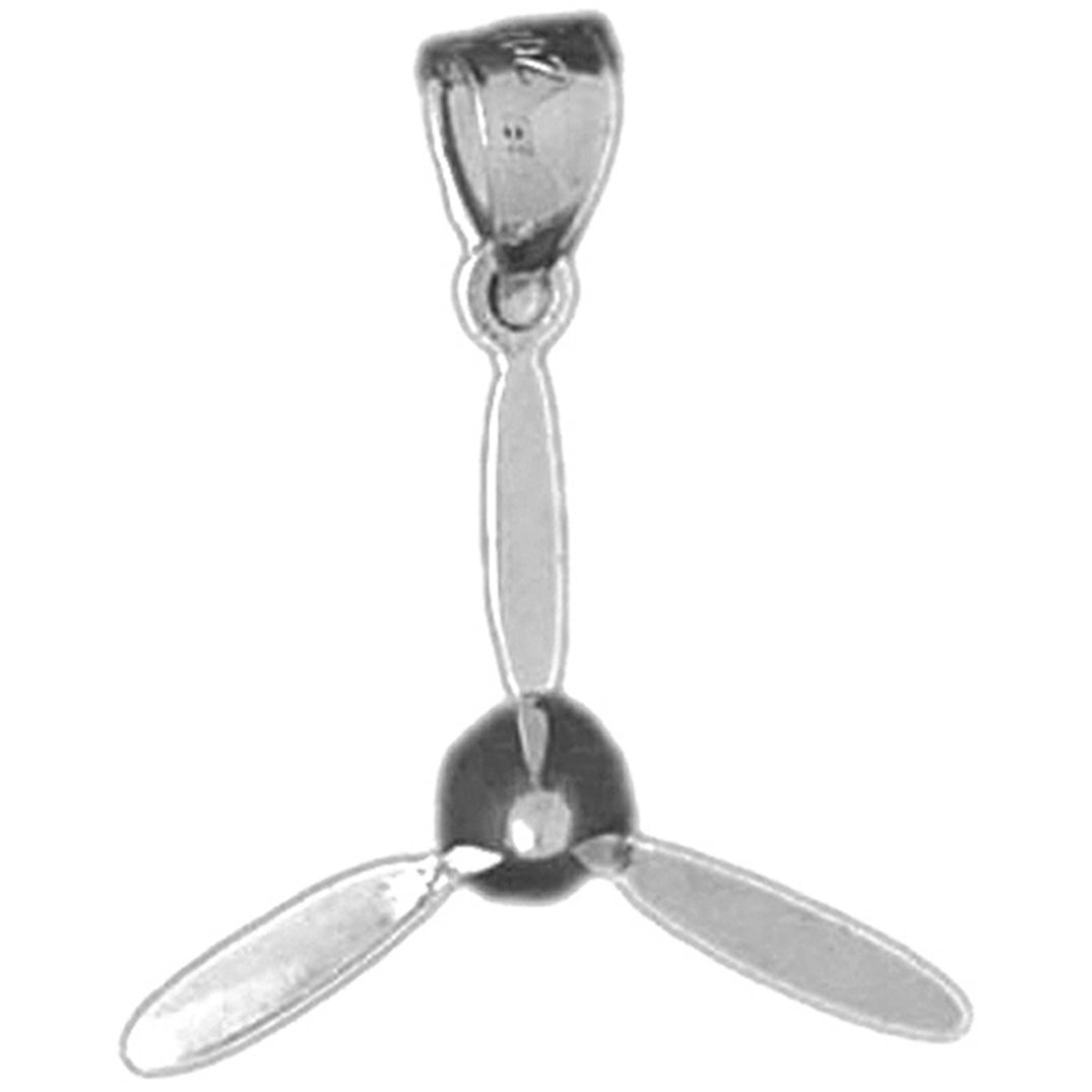 Sterling Silver Propellor Pendant