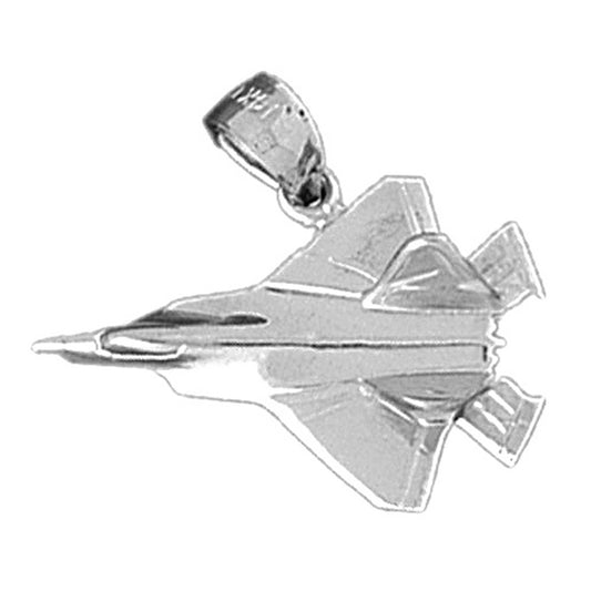 Sterling Silver Airplane Pendant