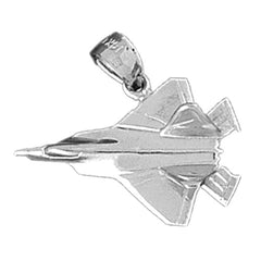 Sterling Silver Airplane Pendant