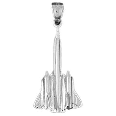 Sterling Silver Airplane Pendant