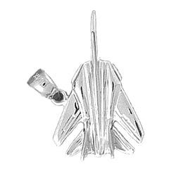 Sterling Silver Airplane Pendant