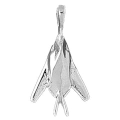 Sterling Silver Airplane Pendant