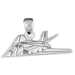 Sterling Silver Airplane Pendant