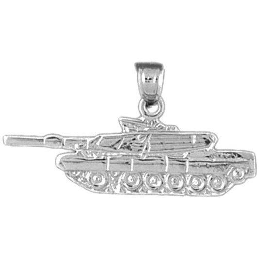 Sterling Silver Tank Pendant