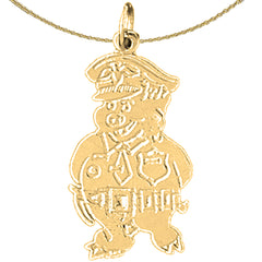 Colgante de cerdo oficial de plata de ley (bañado en rodio o oro amarillo)