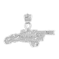 Sterling Silver Fire Truck Pendant