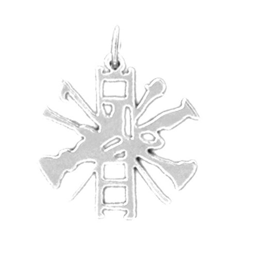 Sterling Silver Fire Truck Pendant