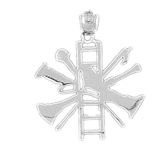 Sterling Silver Fire Truck Pendant