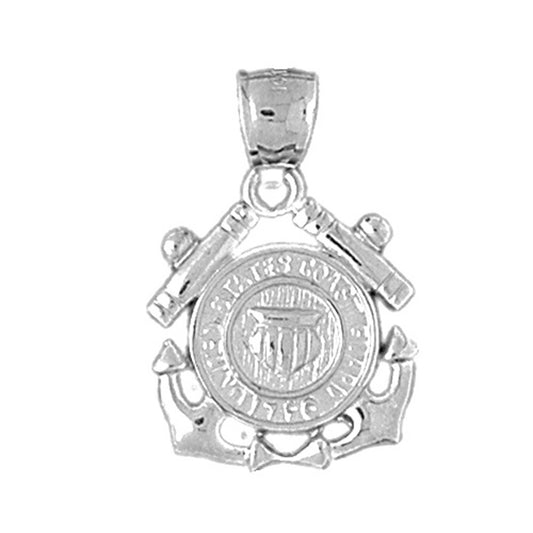 Sterling Silver United States Navy Logo Pendant