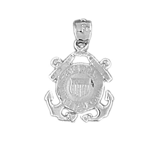Sterling Silver United States Navy Logo Pendant