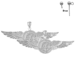 14K or 18K Gold United States Navy Earrings