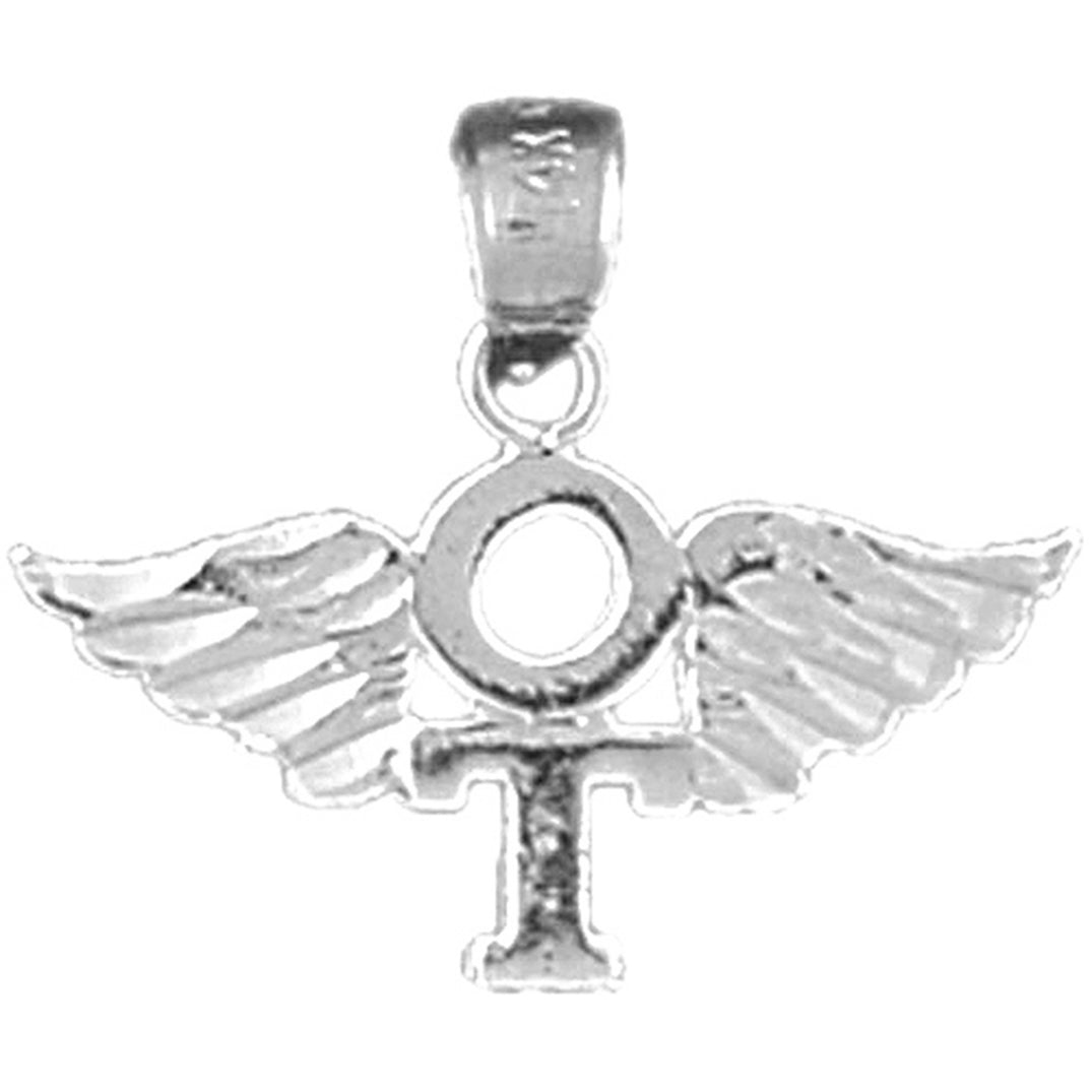 Sterling Silver Ot Occupational Therapist Pendant