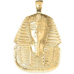 Yellow Gold-plated Silver King Tut Pendant