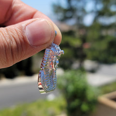 Sterling Silver King Tut Pendant (Rhodium or Yellow Gold-plated)