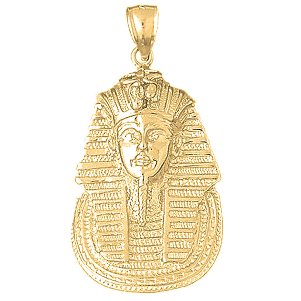 Yellow Gold-plated Silver King Tut Pendant