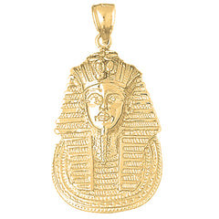 Yellow Gold-plated Silver King Tut Pendant