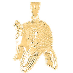 Yellow Gold-plated Silver King Tut Pendant