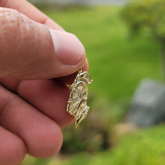 Sterling Silver Knight Pendant (Rhodium or Yellow Gold-plated)