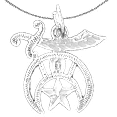 Colgante de espada de plata de ley (bañado en rodio o oro amarillo)