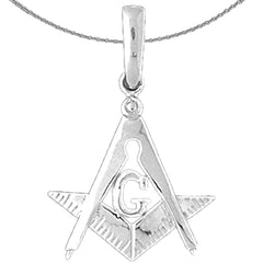 Sterling Silver Cross Bow Pendant (Rhodium or Yellow Gold-plated)