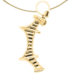 Anhänger „London Bridge“ aus Sterlingsilber (rhodiniert oder gelbvergoldet)