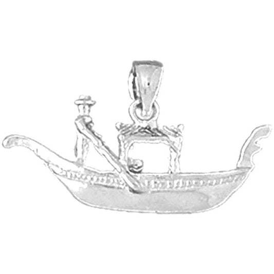 Sterling Silver 3D Gondola Pendant