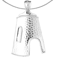 Sterling Silver St. Croix Sugarmills Pendant (Rhodium or Yellow Gold-plated)