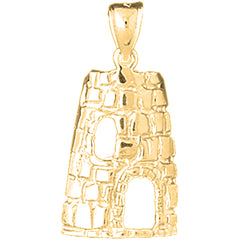 Yellow Gold-plated Silver St. Croix Sugarmills Pendant