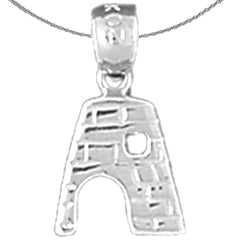 Sterling Silver St. Croix Sugarmills Pendant (Rhodium or Yellow Gold-plated)