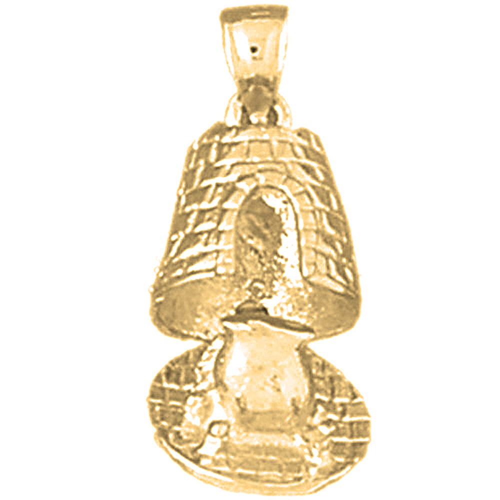 Yellow Gold-plated Silver St. Croix Sugarmills Pendant