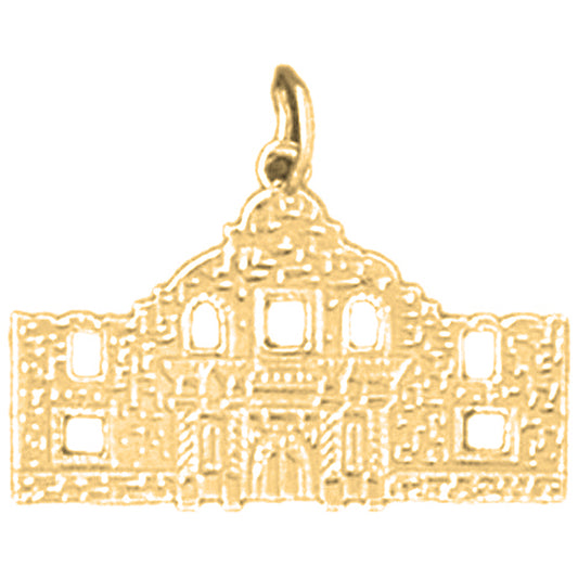 Yellow Gold-plated Silver Alamo Pendant
