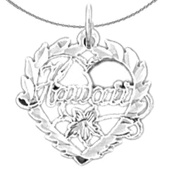 Sterling Silver Hawaii Pendant (Rhodium or Yellow Gold-plated)