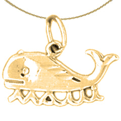 Sterling Silver Maui Pendant (Rhodium or Yellow Gold-plated)