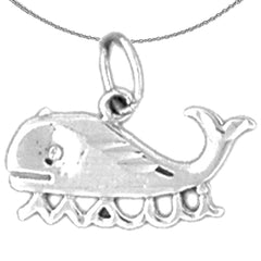 Sterling Silver Maui Pendant (Rhodium or Yellow Gold-plated)