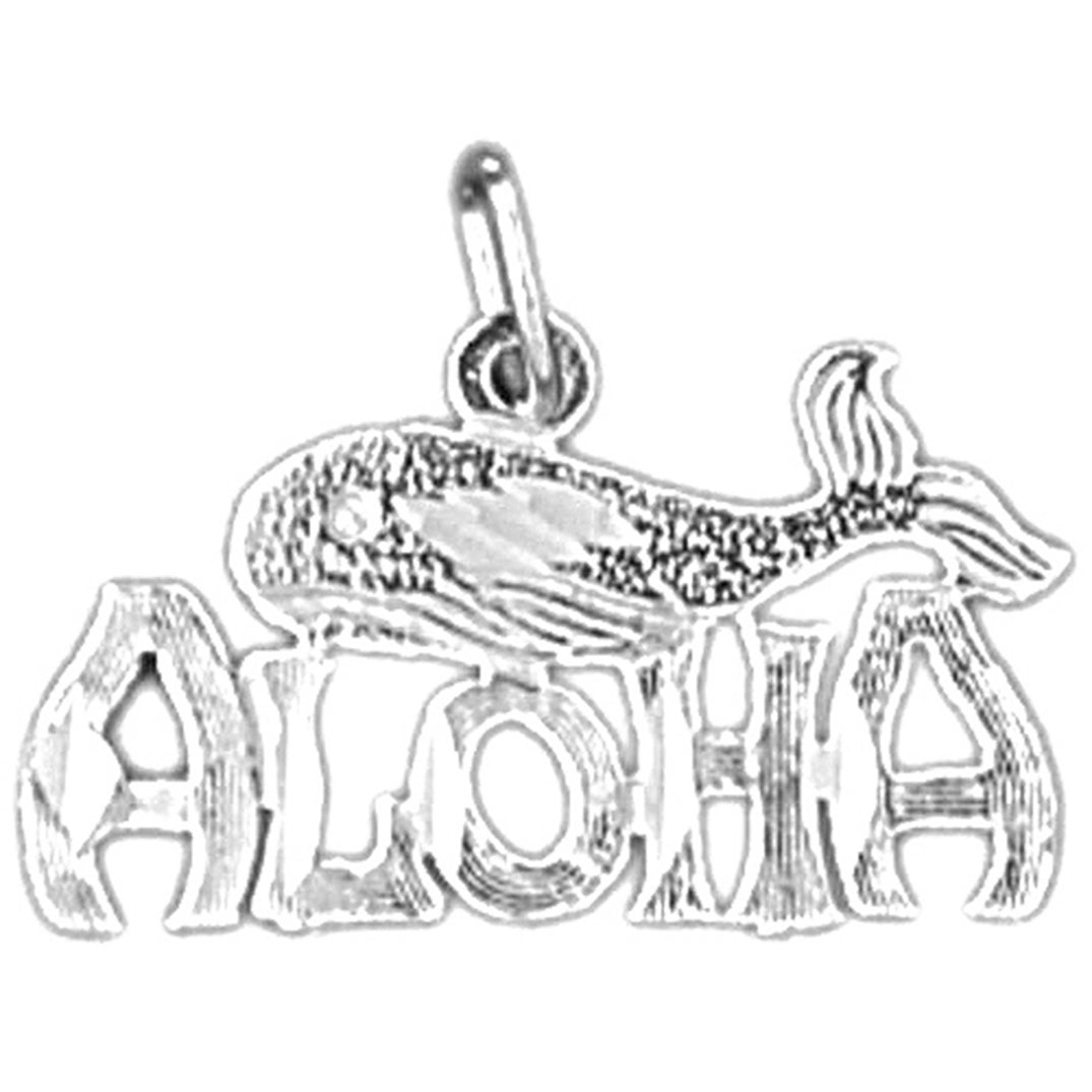 Sterling Silver Aloha Pendant