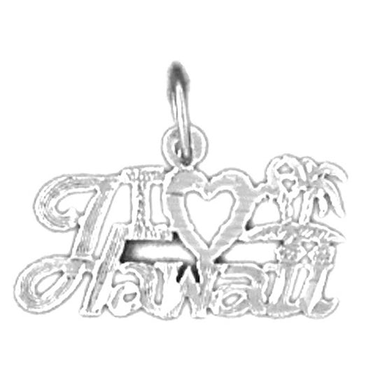 Sterling Silver Hawaii Pendant