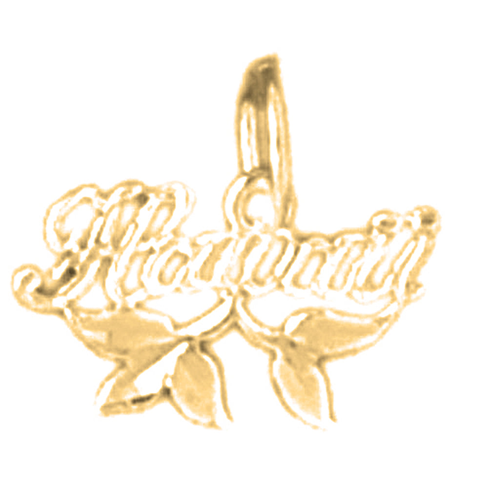 Yellow Gold-plated Silver Hawaii Pendant
