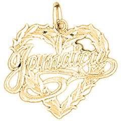 Yellow Gold-plated Silver Jamaica Pendant