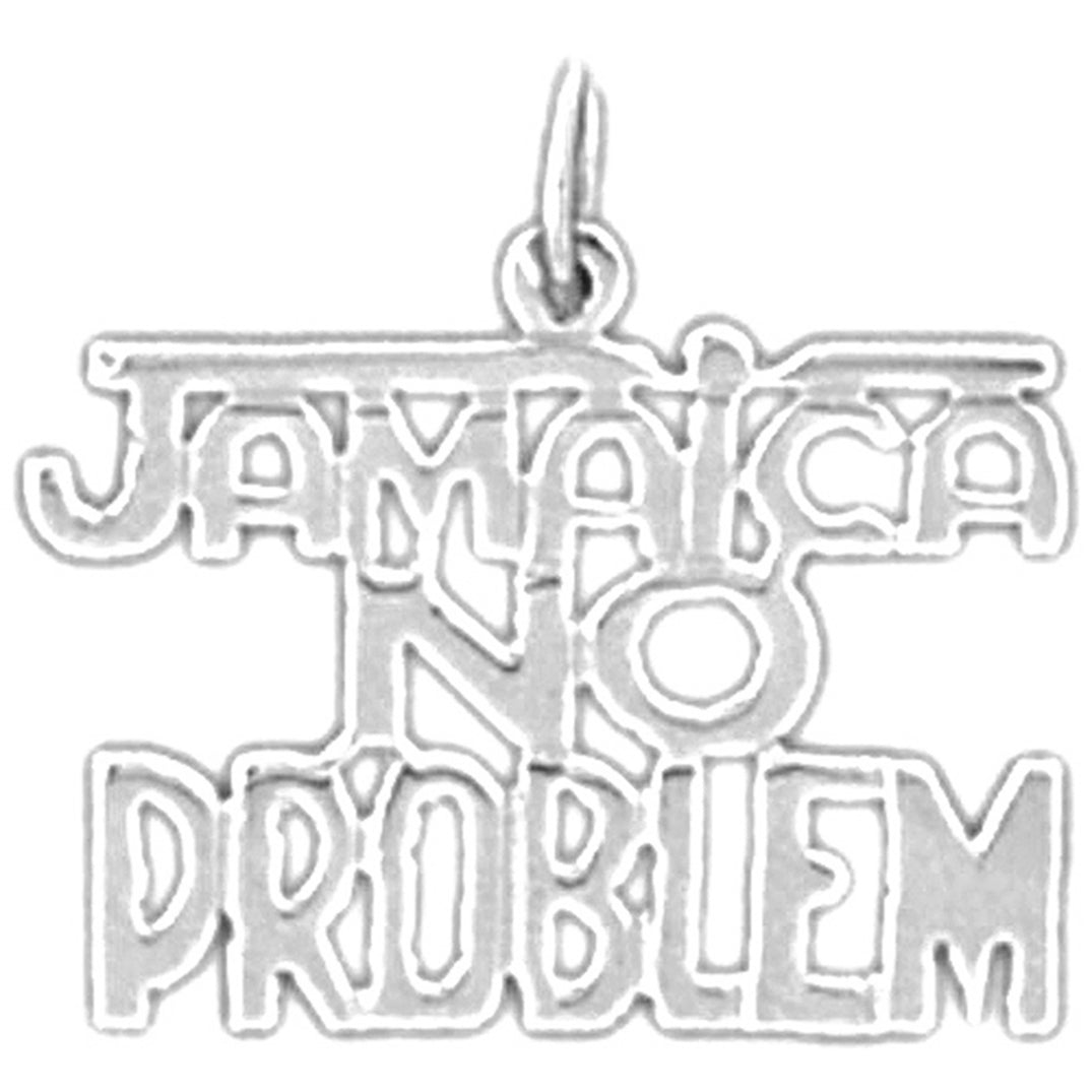 Sterling Silver Jamaica No Problem Pendant
