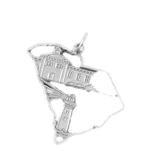 Sterling Silver South Carolina Pendant