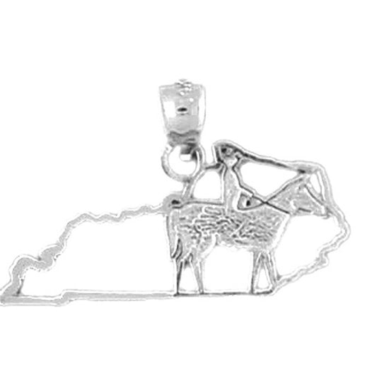 Sterling Silver Kentucky Pendant