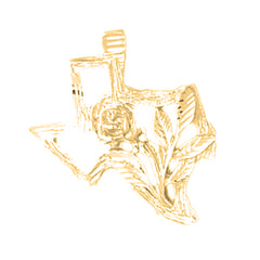 Yellow Gold-plated Silver Texas Pendant